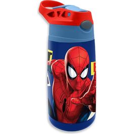 Botella cantimplora acero inoxidable 450ml de Spiderman