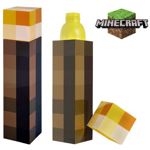 Botella polipropileno 650ml Antorcha de Minecraft