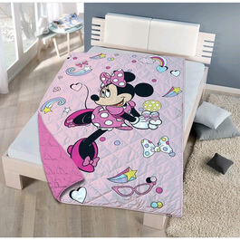 Colcha para cama de 90cm boutic verano 180x260cm de Minnie Mouse