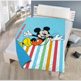 Colcha para cama de 90cm boutic verano 180x260cm de Mickey Mouse