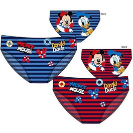 Bañador slip para bebe con doble estampado de Mickey Mouse