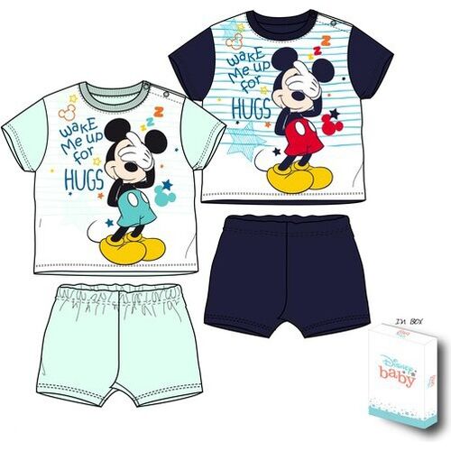 Pijama algodn para bebe en caja regalo de Mickey Mouse