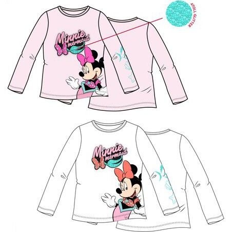 Camiseta algodn manga larga de Minnie Mouse