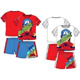 Conjunto pantalon y camiseta corta de algodón de Avengers