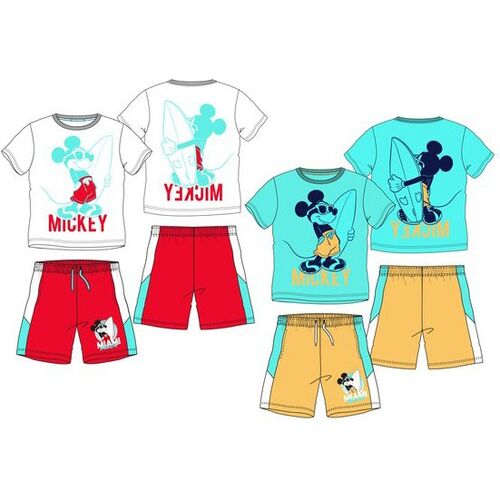 Conjunto pantalon y camiseta corta de algodn de Mickey Mouse