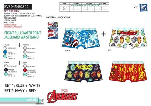 Pack 2 calzoncillos boxer de Avengers