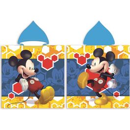 Toalla poncho playa microfibra 50x100cm de Mickey Mouse