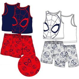 Pijama manga corta algodón de Spiderman