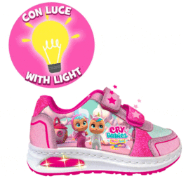 Zapato deportivas velcro con luz de Cry Babies Bebes Llorones