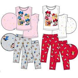 Pijama manga corta algodón de Minnie Mouse