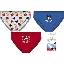 Pack 3 calzoncillos slips de Mickey Mouse