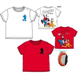 Camiseta manga corta algodón para bebe de Mickey Mouse