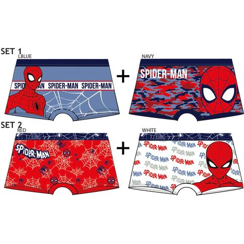 Set 2 calzoncillos boxers de Spiderman - Regaliz Distribuciones English