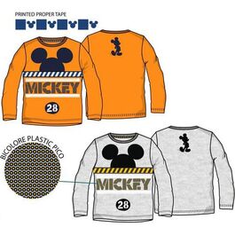 Camiseta manga larga algodón de Mickey Mouse