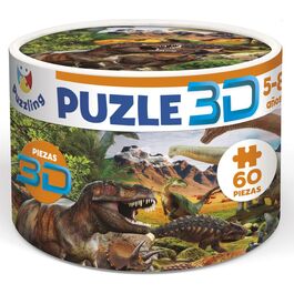Imagiland, Puzzle 3D  60 piezas de Dinosaurios