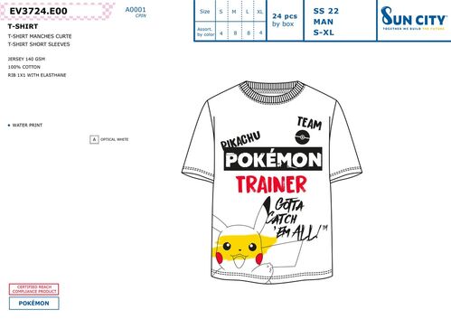 Pokemon youth/adult t-shirt - size M