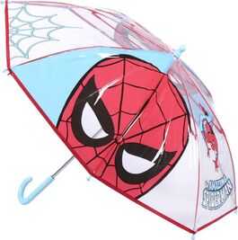 Paraguas manual 42cm transparente de Spiderman