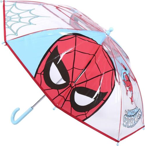 Spiderman manual umbrella 42cm transparent