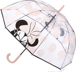 Paraguas manual 60cm  transparente de Minnie Mouse