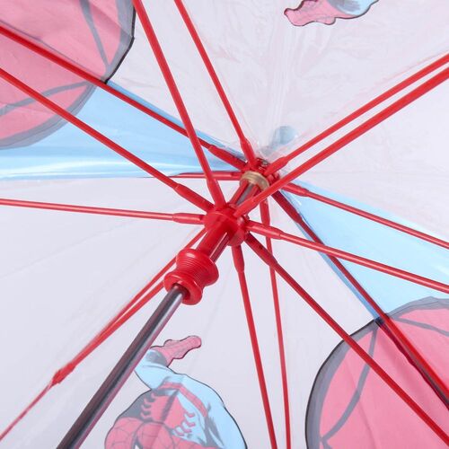 Spiderman manual umbrella 42cm transparent