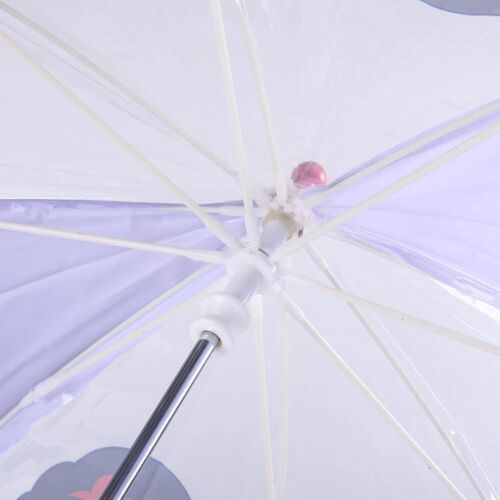 Paraguas manual 45cm burbuja transparente de Princesas
