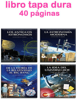 Libro la astronomía con tapa dura 40 páginas