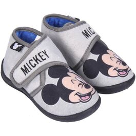 Zapatillas de casa media bota con velcro de Mickey Mouse