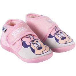 Zapatillas de casa media bota con velcro de Minnie Mouse