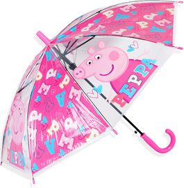 Paraguas automático transparente 43,5 cm de Peppa Pig