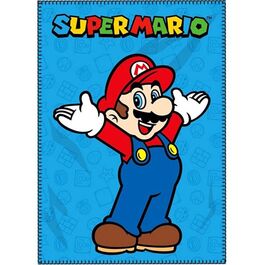 Manta polar 100x140cm de Super Mario