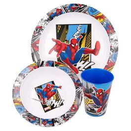 Set melamina 3 piezas(plato,cuenco y vaso) de Spiderman