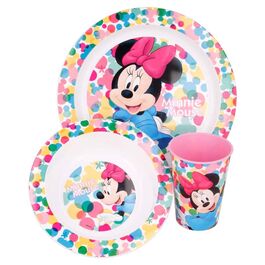 Set melamina 3 piezas(plato,cuenco y vaso) de Minnie Mouse