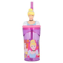 Vaso figurita 3D 360ml de Princesas