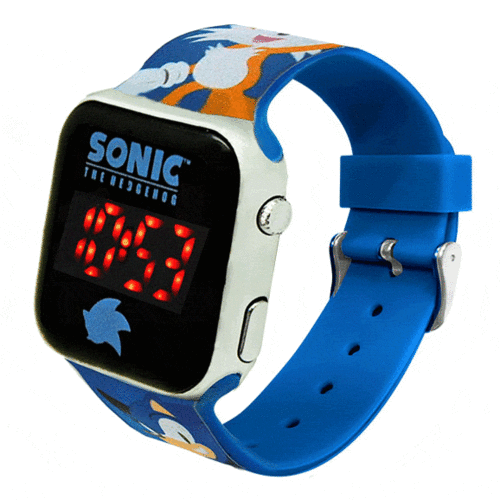 Sonic led digital wristwatch