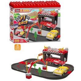 Set bloques pista y coche racing F1 con 50 piezas