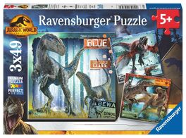 Ravensburger, Puzzle 3x49, 3 puzzles 18x18cm 49 piezas de Jurassic World