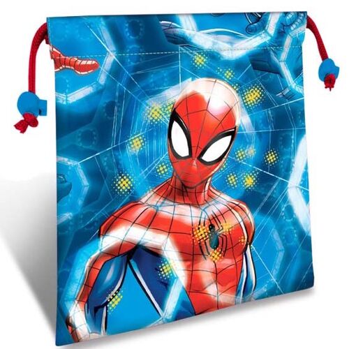 Bolsa saco portamerienda 22cm de Spiderman