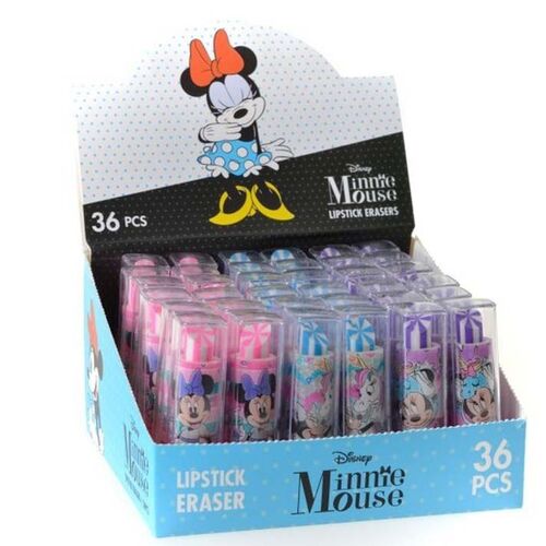 Goma con forma de pintalabios de Minnie Mouse