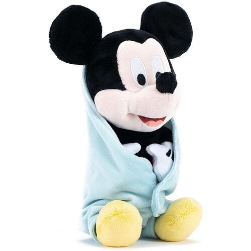 Peluche con mantita 25cm de Mickey Mouse