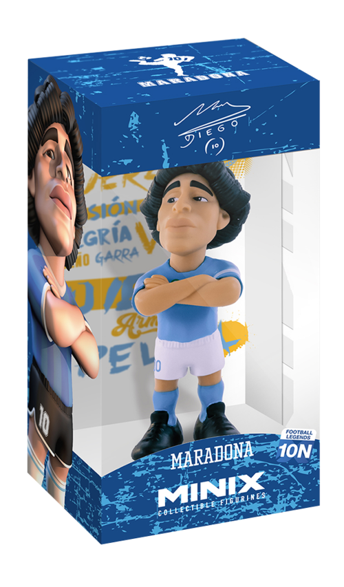 Figura Minix 12cm Azul de Maradona (st12)