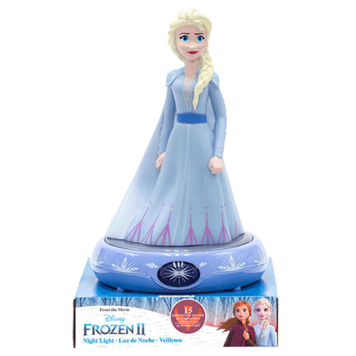 Lmpara led de noche figura 3D 25cm Elsa de Frozen
