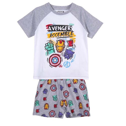 Pijama algodn manga corta de Avengers
