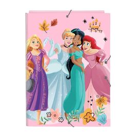 Carpeta folio 3 solapas con gomas de Princesas Disney 'Magical'