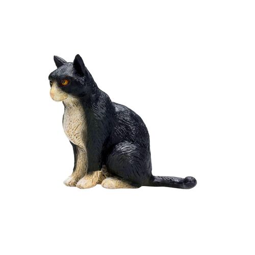 Figura Mojo, Gato blanco y negro sentado 'serie animales de compaa small'