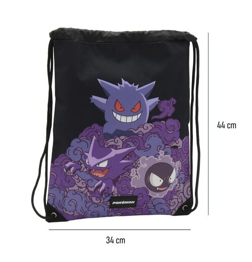 Pokemon 'Gengar' drawstring bag 34x44 drawstring backpack