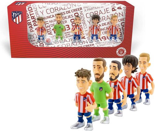 Figura Minix 7cm Pack de 5 (Oblak, Koke, Joao, Llorente, Griezmann) de Atltico Madrid (st6)
