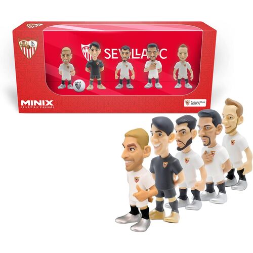 Figura Minix 7cm Pack de 5 (Navas, Bono, Rakitic, Papu Gmez, Rafa Mir) de Sevilla Fc (st6)