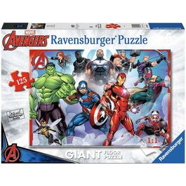 Ravensburger,Puzzle gigante 70x50cm 125 piezas de Avengers