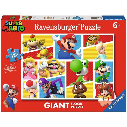 Ravensburger,Puzzle gigante 70x50cm 125 piezas de Super Mario