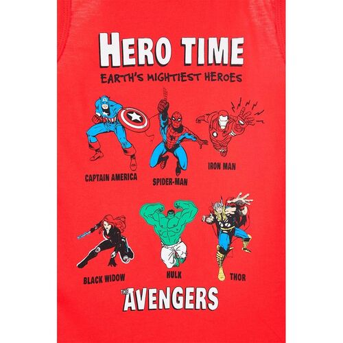 Avengers cotton strip t-shirt